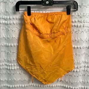 Zara Vibrant Orange Women's strapless top